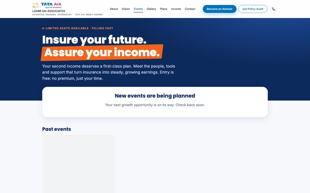 Hash Ticketing — A landing page built for the event
